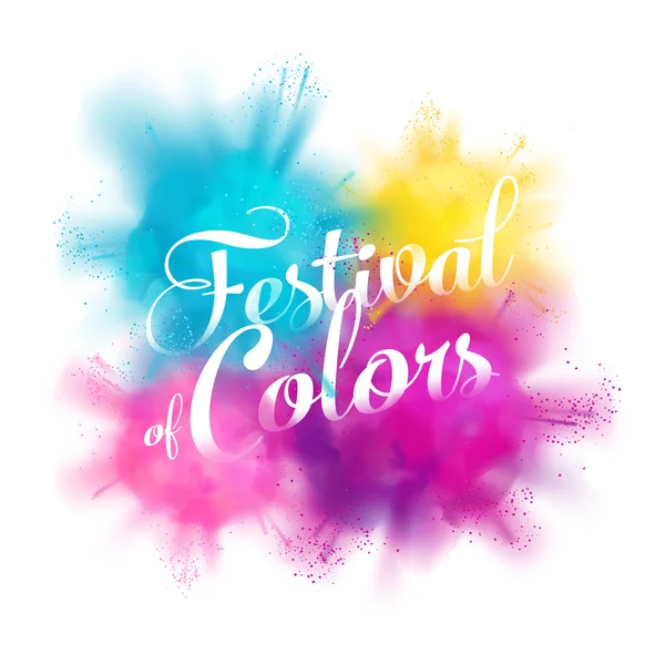 Festival van kleuren ontwerpelement — Stockvector
