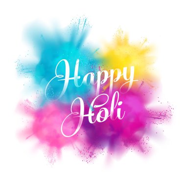 Mutlu Holi kutlama konsepti 
