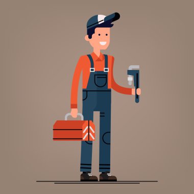 Serin tesisatçı erkek karakteri 