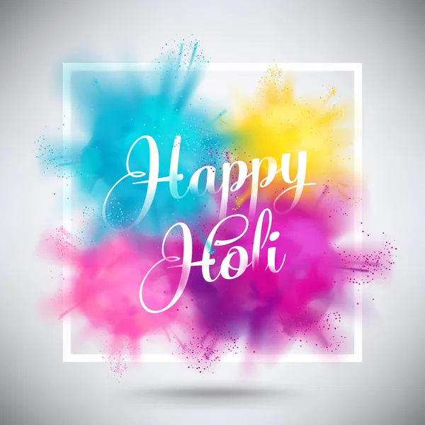 Happy Holi greeting — Stock Vector