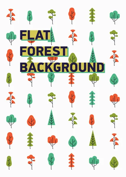 Plano de fundo floresta minimalista . — Vetor de Stock