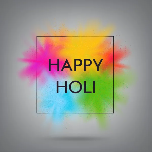 Happy Holi saluant fond — Image vectorielle