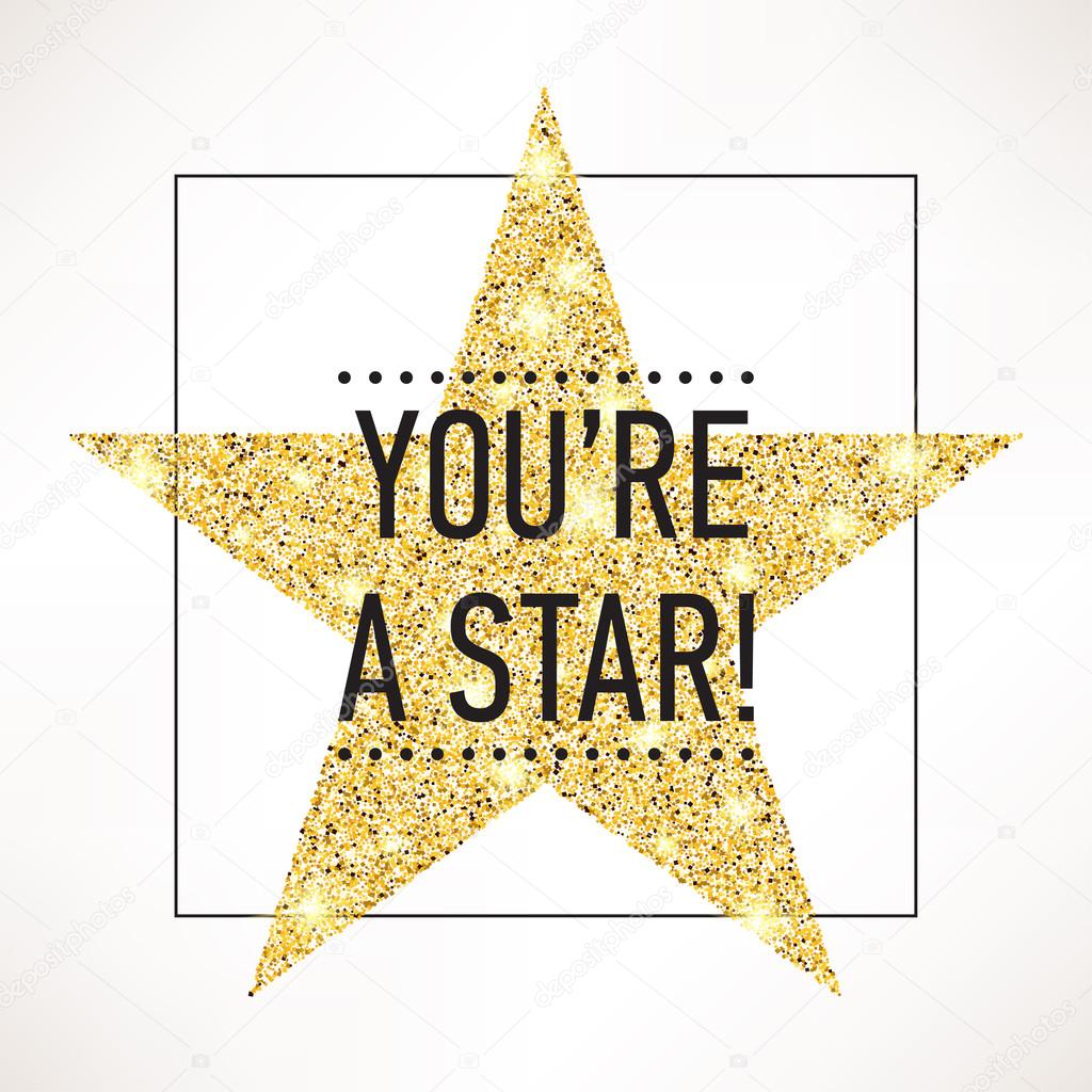 Sample text 'You're A Star!' ⬇ Vector Image by © masha_tace | Vector ...