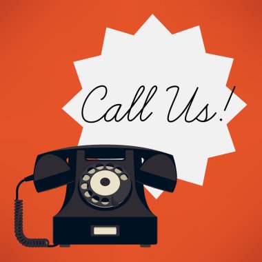 Telephone featuring 'Call Us!'