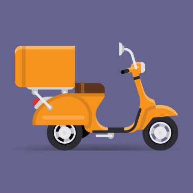 Teslimat scooter simgesi.