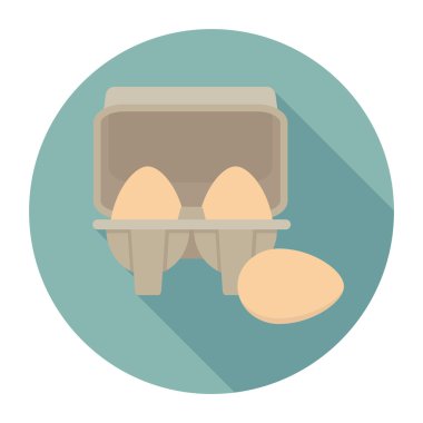 Yumurta paket daire simgesi