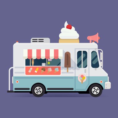 Retro dondurma van