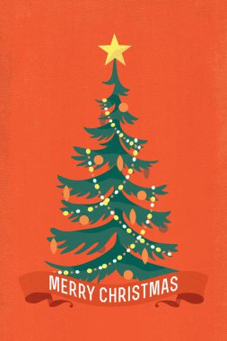Noel ağacı kartpostalı