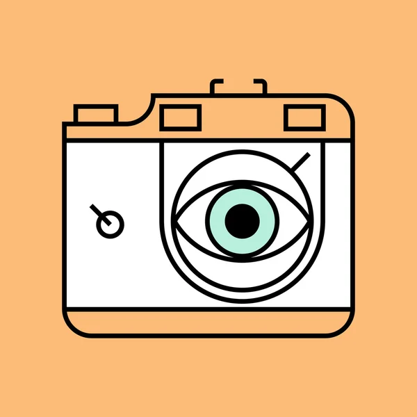 Icono de cámara cuadrada — Archivo Imágenes Vectoriales