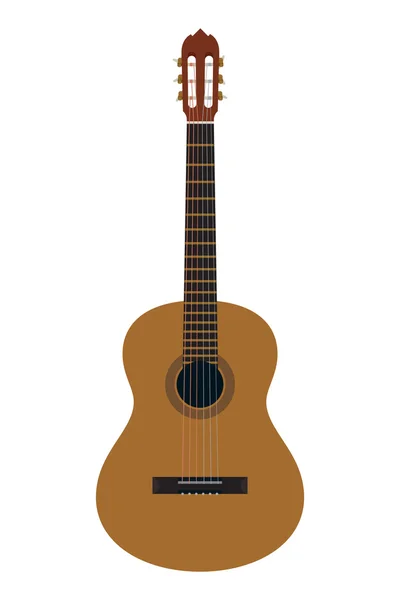 Классическая акустическая гитара — стоковый вектор