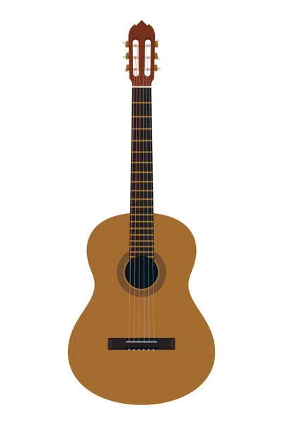 Classical acoustic guitar — Stock Vector