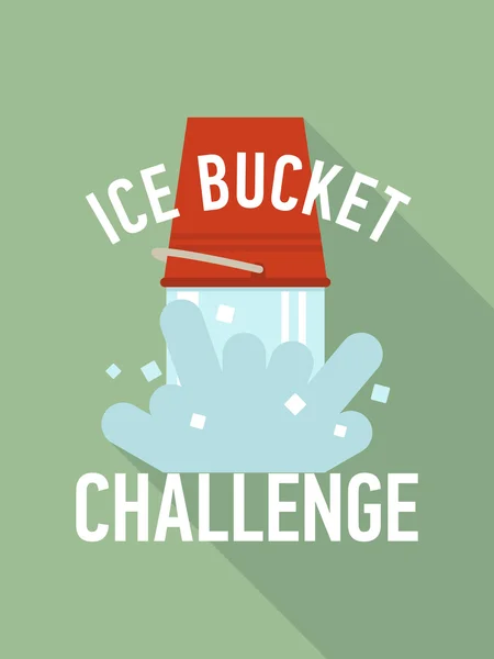 Ice bucket utmaning. — Stock vektor