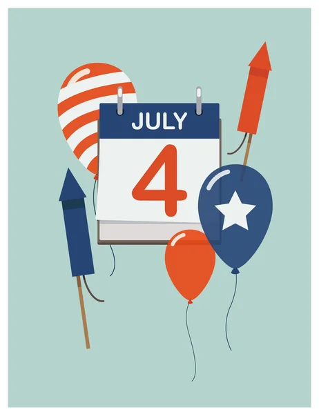 Bağımsızlık günü kutlamaları — Stok Vektör