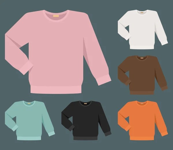 Suéteres de color para hombres — Vector de stock