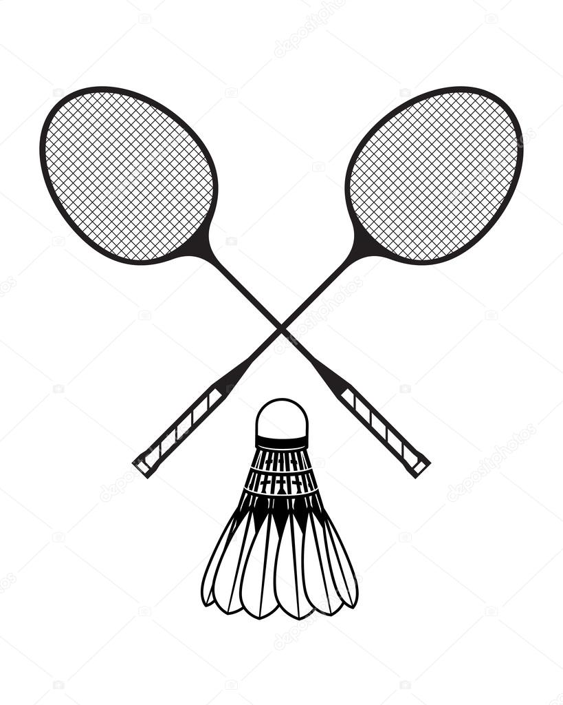 Badminton simple imágenes de stock de arte vectorial | Depositphotos