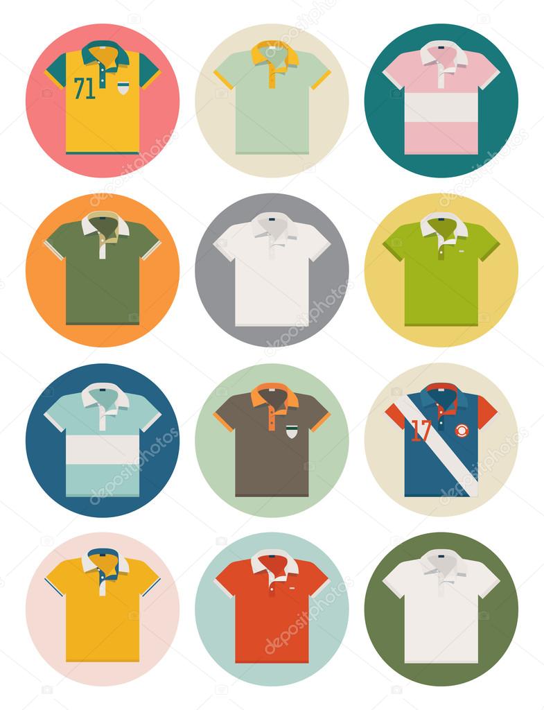 Polo shirt icons