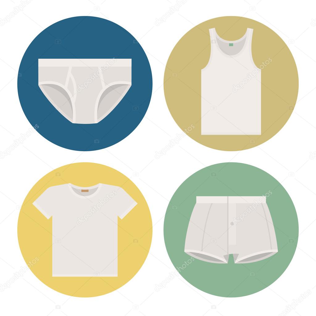 Men underwear icons