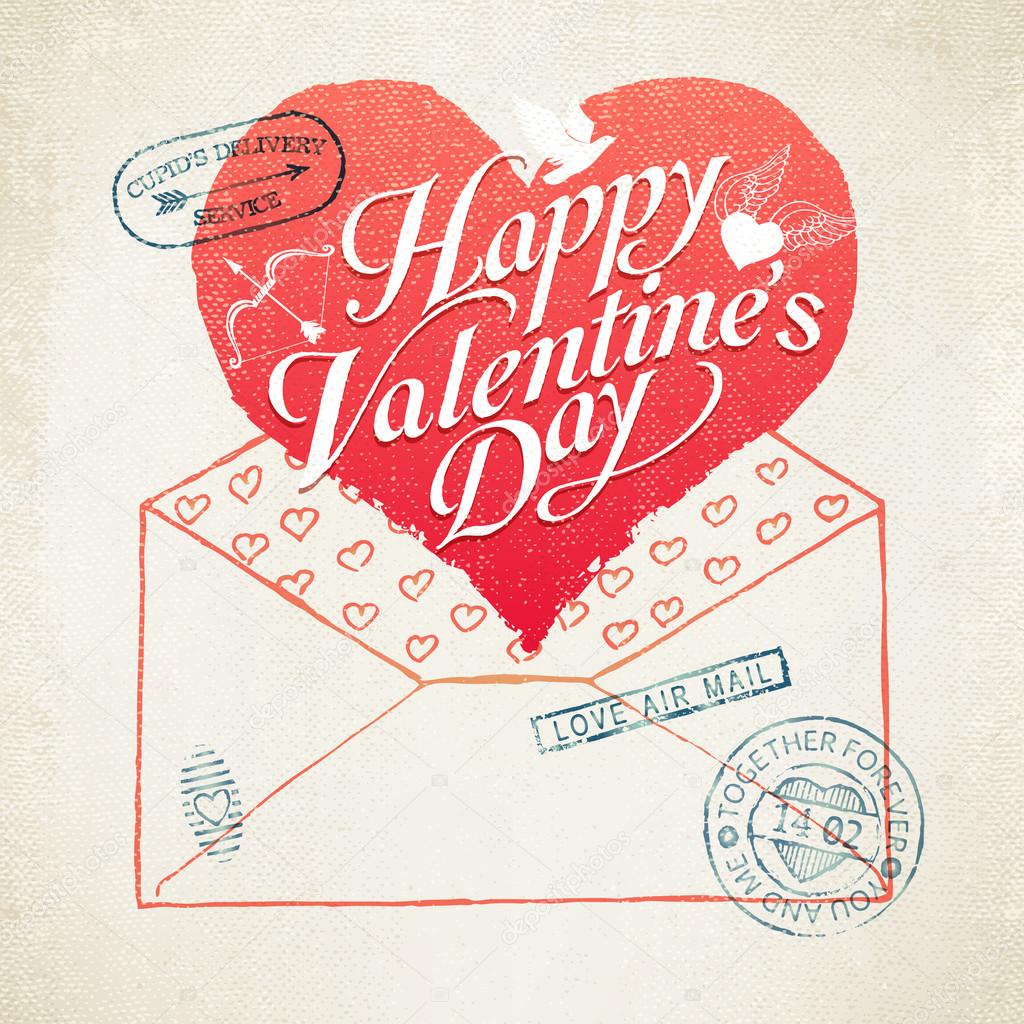 Valentine's Day envelope