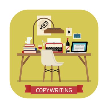 Copywriting üstünde kutsal kişilerin resmi.
