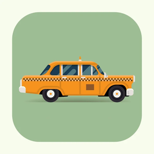 Cabina de taxi retro — Vector de stock