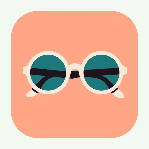Hippie funky lunettes de soleil libellule — Image vectorielle