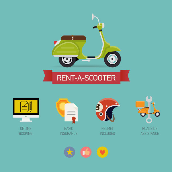 Scooter rental public service.