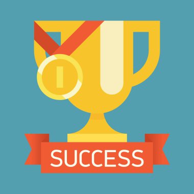 Web icon on success clipart