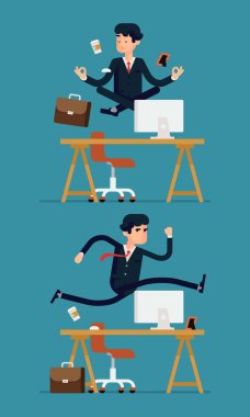 Business office workers clipart