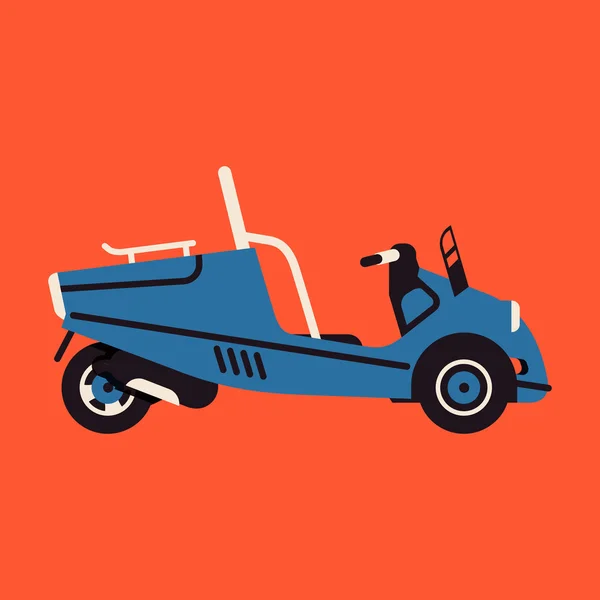 Scooter auto pictogram — Stockvector