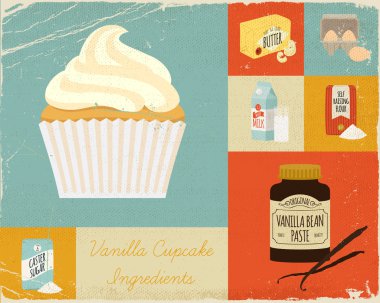 Retro cupcake ve tatlılar