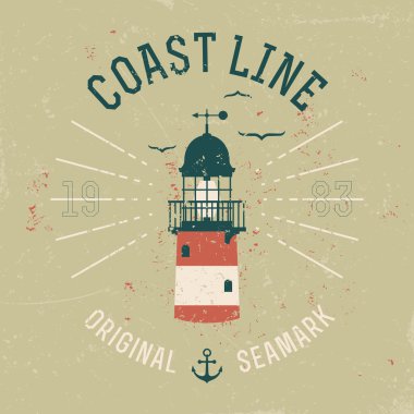 Sahil hattı deniz feneri