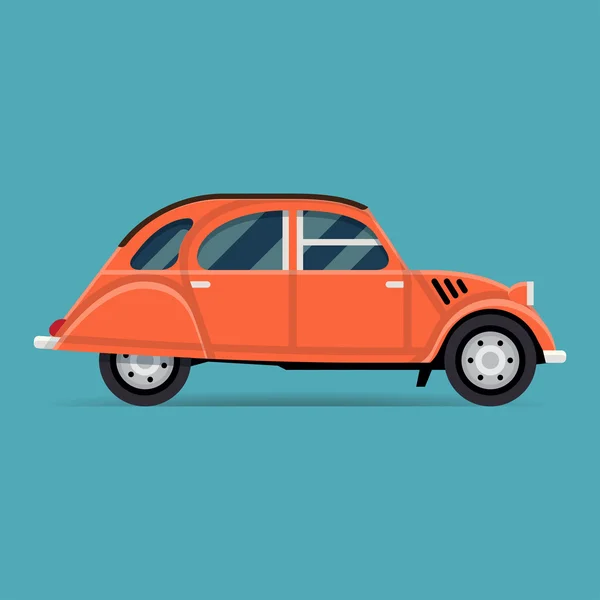 Vintage coche europeo — Vector de stock