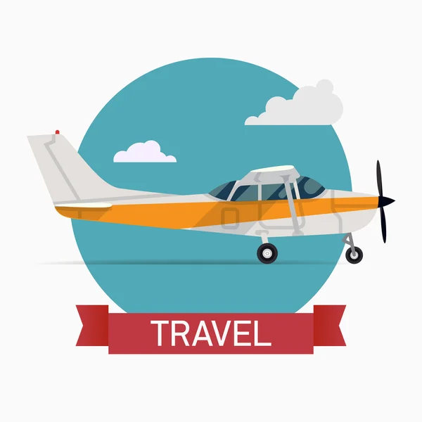 Air taxi Awionetka — Wektor stockowy