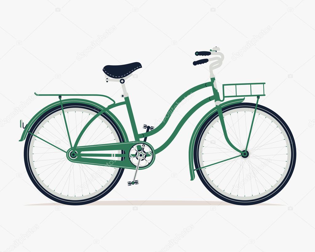 Vintage green bicycle