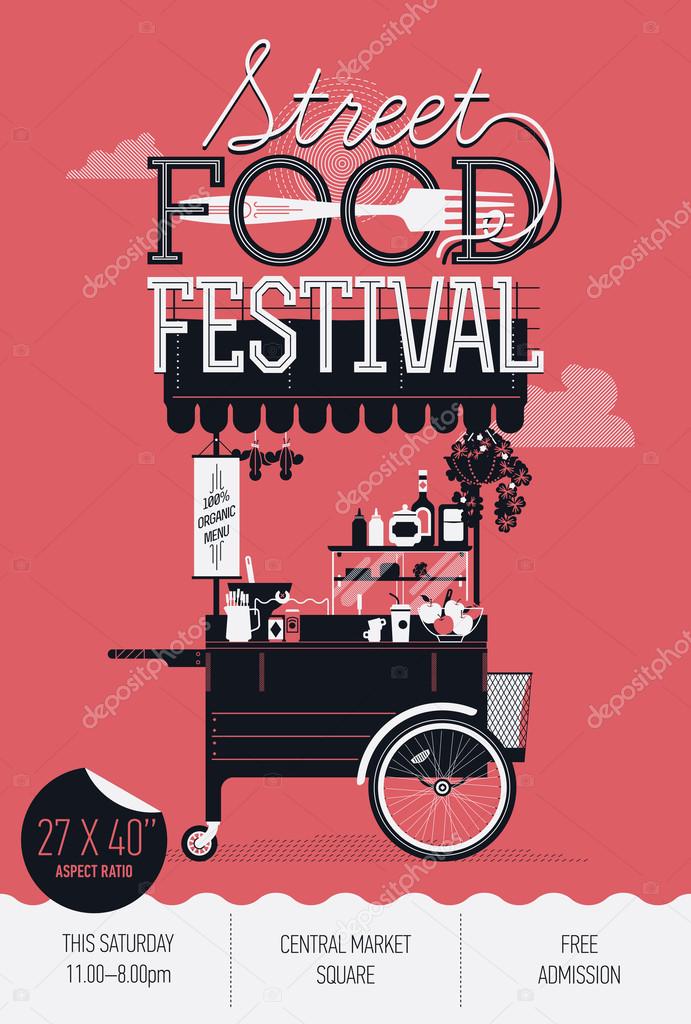 Street Food Festival Event Stock Vector C Masha Tace 66481849