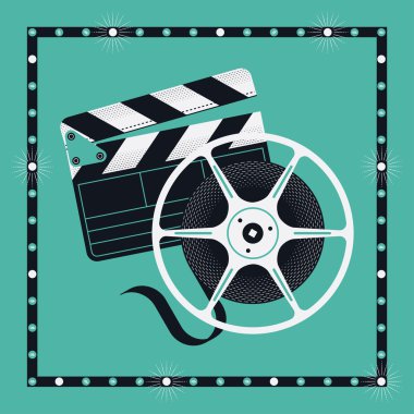 Klaket ve sinema film reel