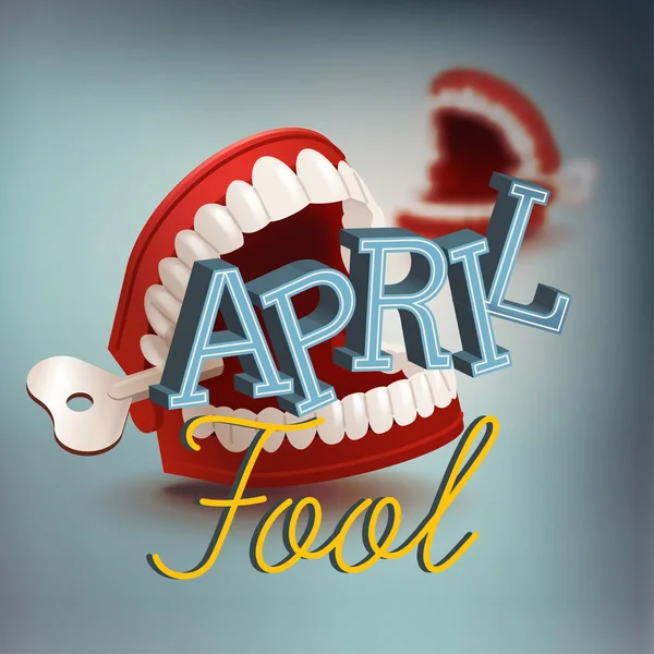 4 月 fool's 日コンセプト — ストックベクタ