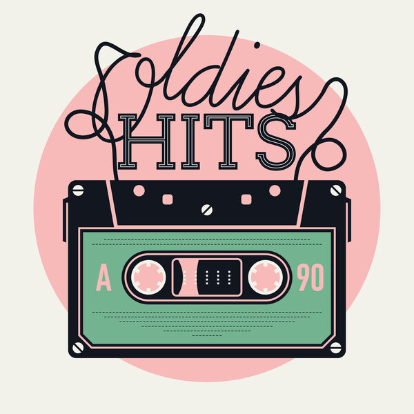 oldies hits with analogue audio cassette