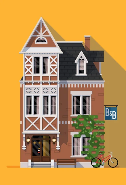 Huis in klassiek design — Stockvector