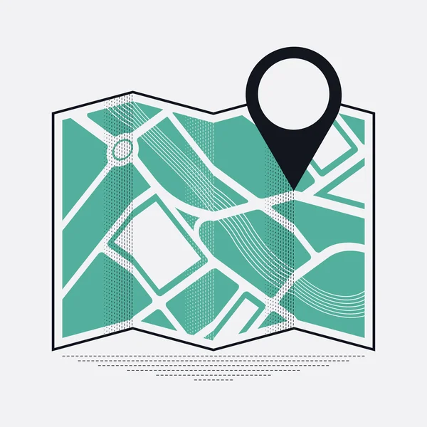Location mark on map Royalty Free Stock Illustrations