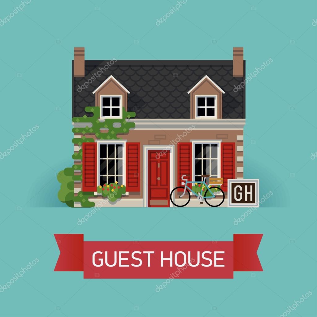Guest house in classic design Stock Vector Image by ©masha_tace #74088531 Guest house in classic design Stock Vector Image by ©masha_tace #74088531