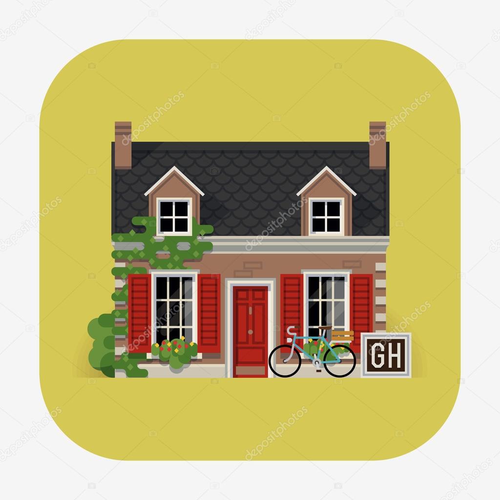 Guest house in classic design Stock Vector Image by ©masha_tace #74088541 Guest house in classic design Stock Vector Image by ©masha_tace #74088541
