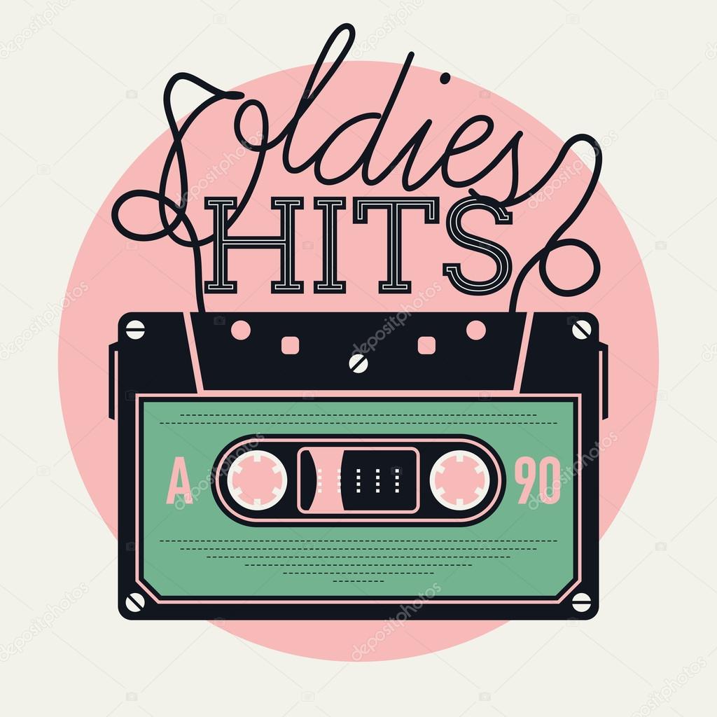 oldies hits with analogue audio cassette