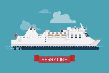 Seaway line connection transport clipart