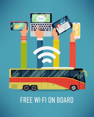 bus with Wi-Fi access.