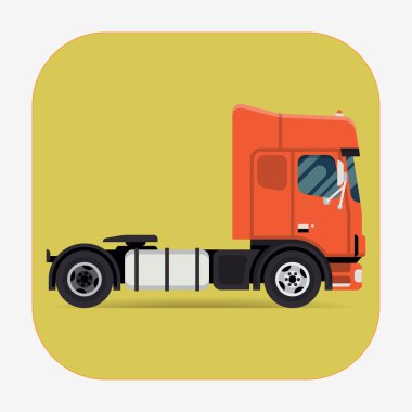 Üzerinde motor traktör kabin