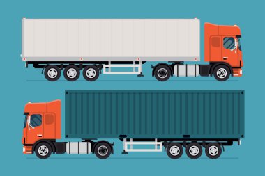 Road freight transportation clipart