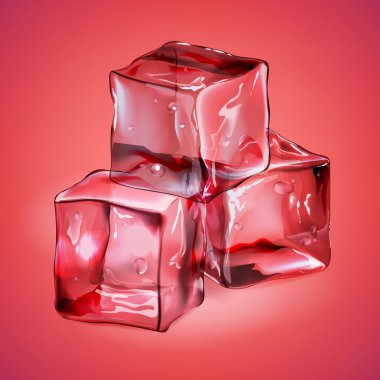 Cool   stacked ice cubes clipart