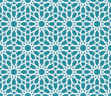 Traditional arabic pattern background clipart