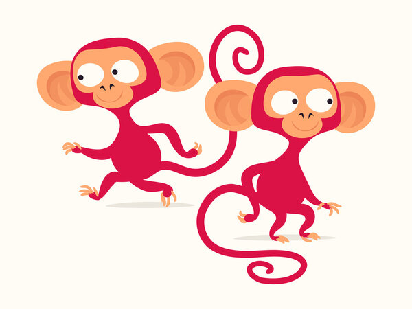 Lovely and funny   monkey characters